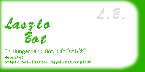 laszlo bot business card